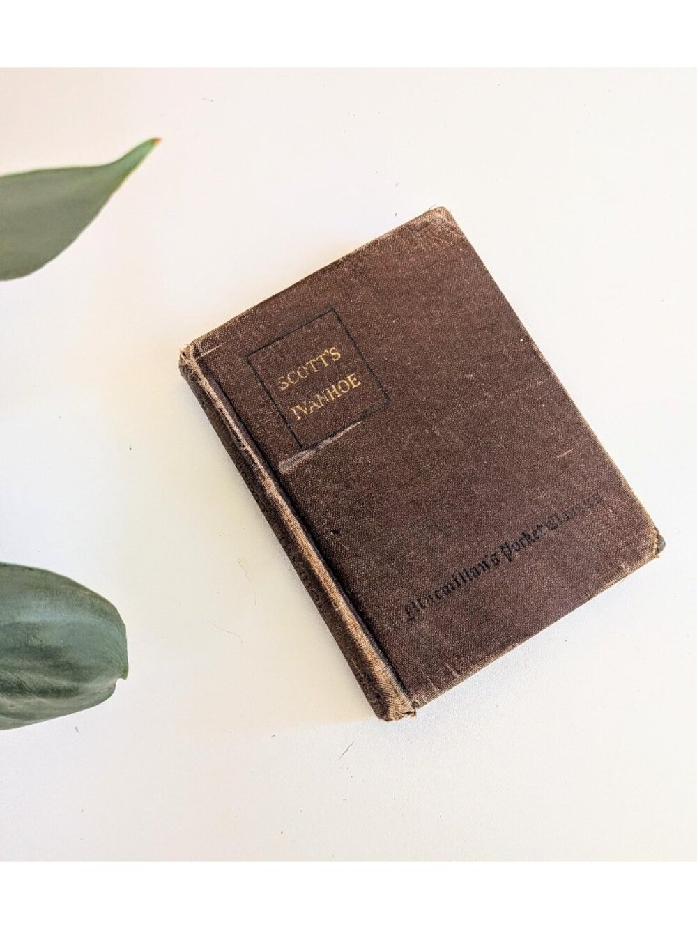 Antique Ivanhoe Hardcover Book Sir Walter Scott | Classic Historical